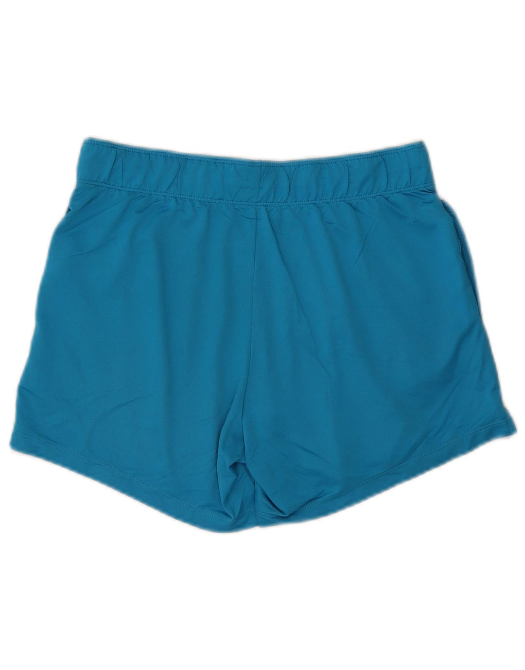 NIKE Pantalones cortos deportivos Dri Fit para mujer UK 10 Pequeño poliéster azul