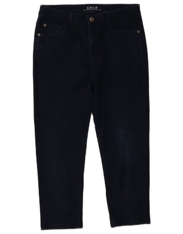 Marks & Spencer Vaqueros recortados para mujer UK 12 Medium W32 L21 Azul marino Algodón