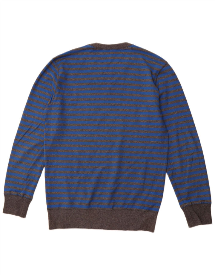 REEBOK Hombre Sudadera Jumper Small Azul Rayas Algodón