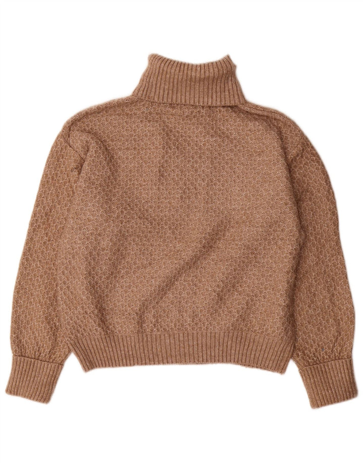 Marks & Spencer Suéter tipo jersey con cuello vuelto para mujer UK 44 Marrón medio
