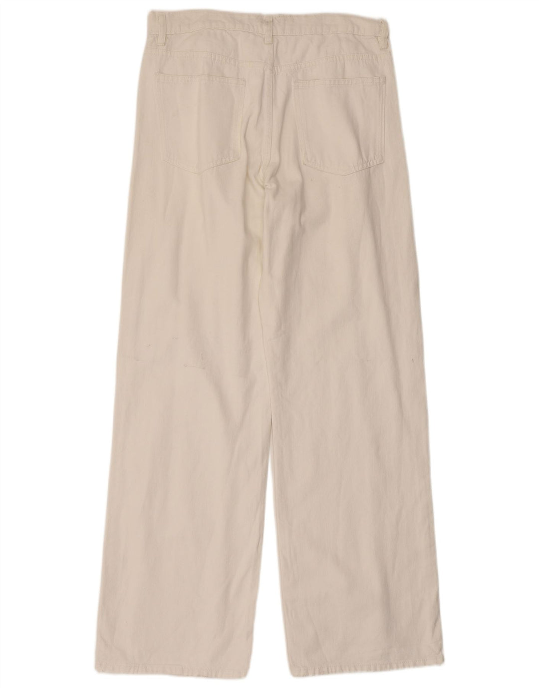 Zara Jeans De Pierna Ancha Para Mujer EU 40 Medium W30 L32 Blanco