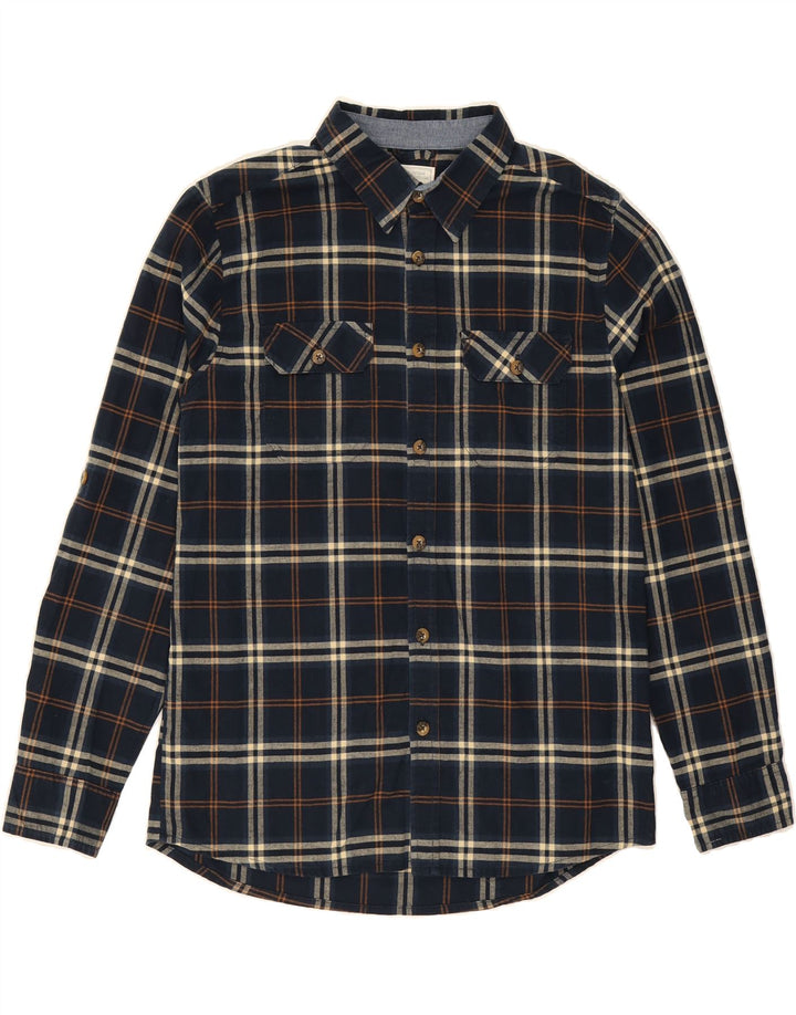 MOUNTAIN WAREHOUSE Mens Flannel Shirt Medium Navy Blue Check Cotton Vintage Mountain Warehouse and Second-Hand Mountain Warehouse from Messina Hembry 