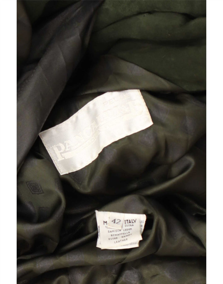 Pancaldi & B Chaqueta De Ante De Doble Botonadura Para Mujer IT 42 Medium Khaki