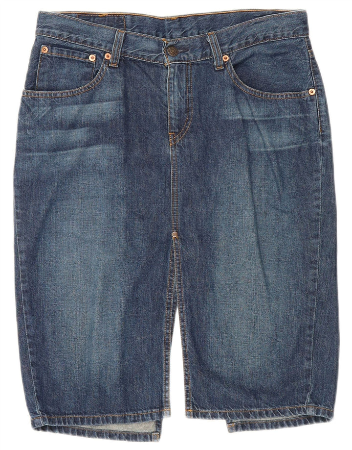 Levi's Mujer 669 Falda Vaquera W32 Grande Algodón Azul