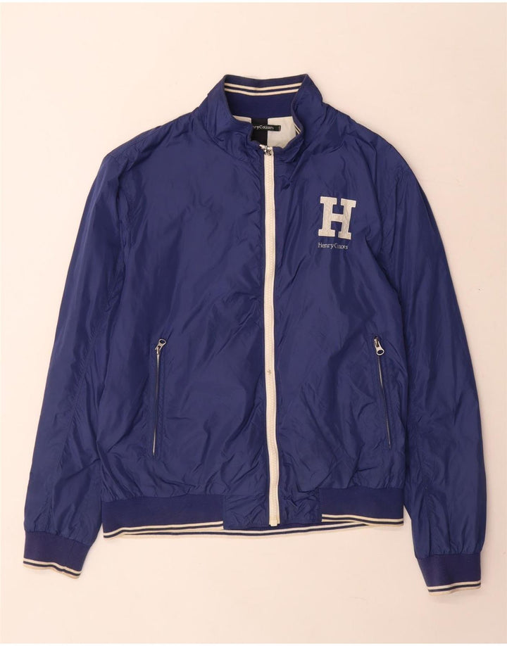 Henry Cottons Chaqueta bomber gráfica para hombre IT 52 XL Poliamida azul