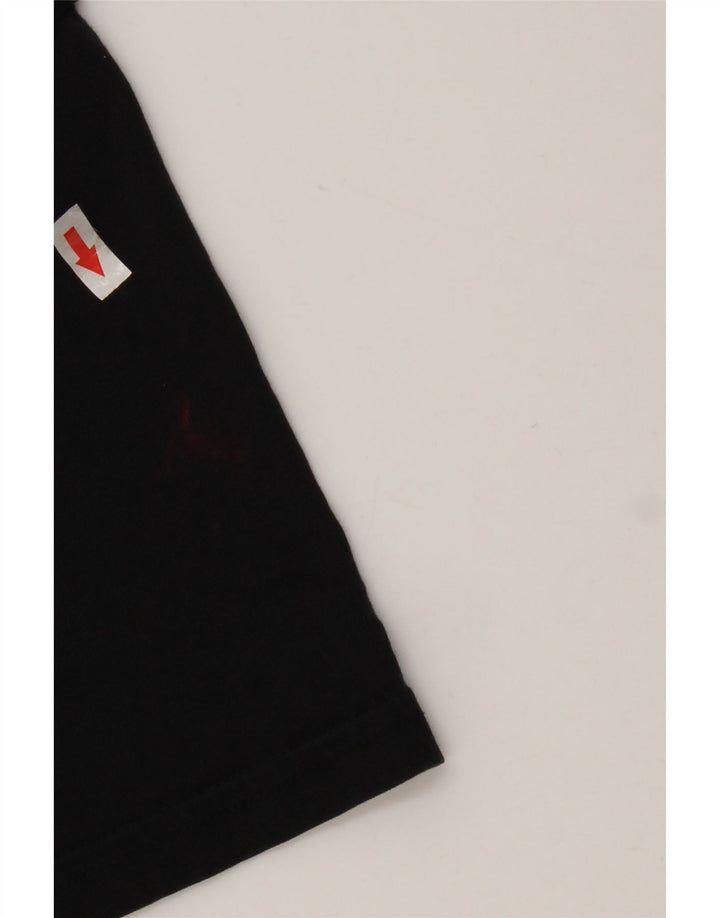 Lyle & Scott Camiseta para hombre Top Medium Black Cotton