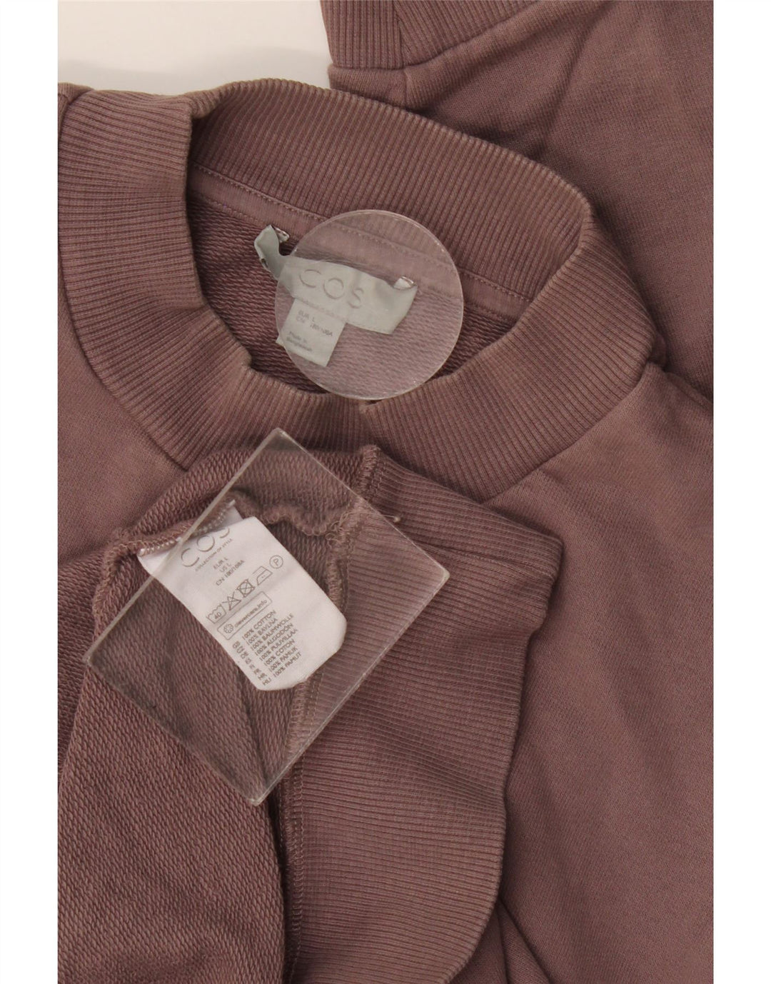 Cos - Sudadera para hombre, talla grande, algodón marrón