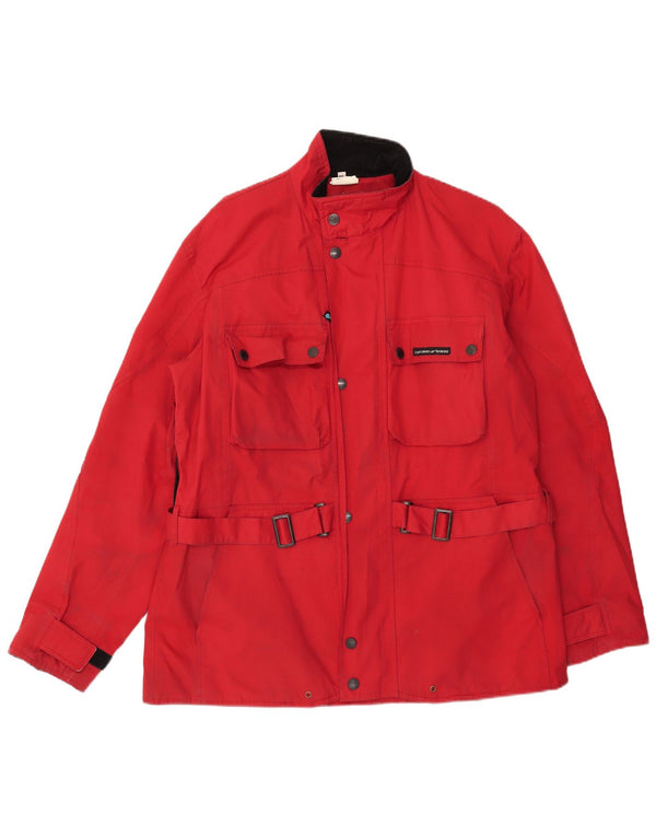 Tucano Urbano Chaqueta utilitaria para hombre UK 44 2XL Poliéster rojo