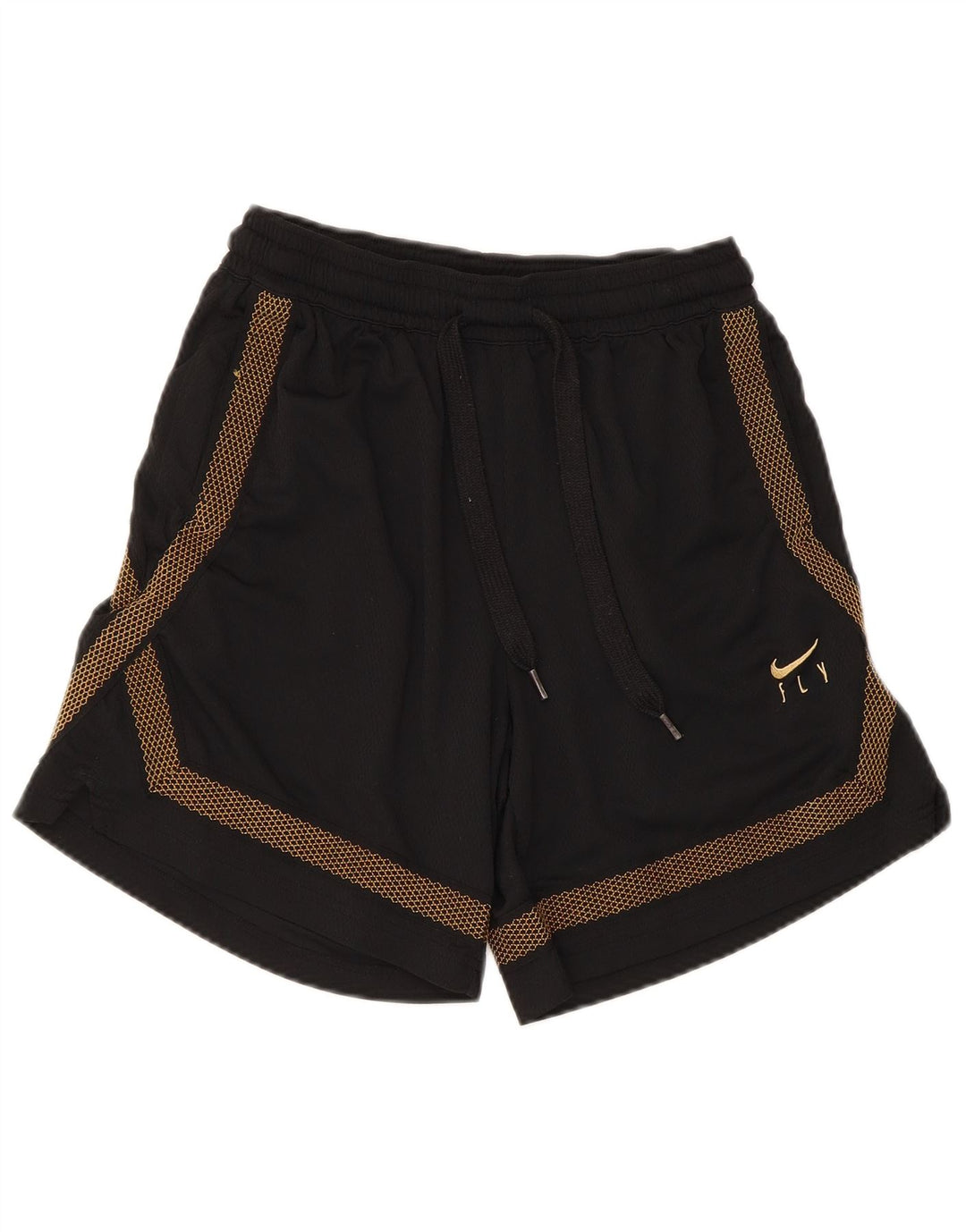 Nike Dri Fit - Pantalones cortos deportivos para hombre, poliéster geométrico, color negro