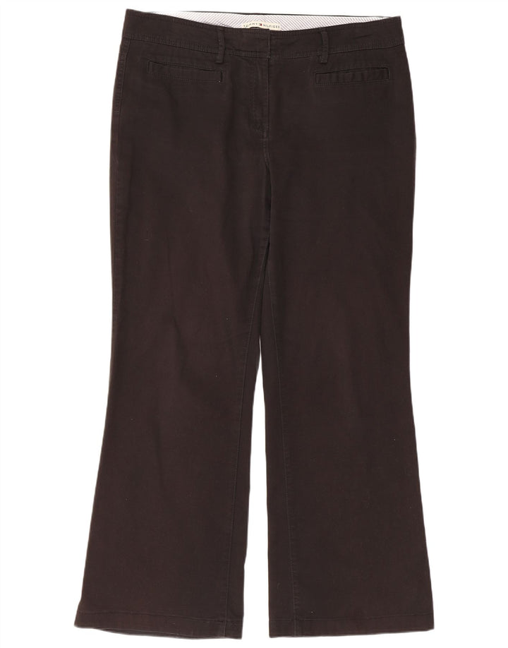 TOMMY HILFIGER Pantalones casuales con corte de bota para mujer US 14 XL W36 L30 Negro