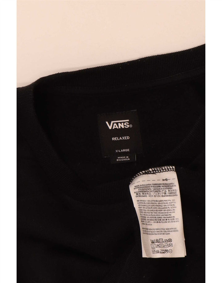 Vans Hombre Relaxed Graphic Sudadera Jumper XL Algodón Negro