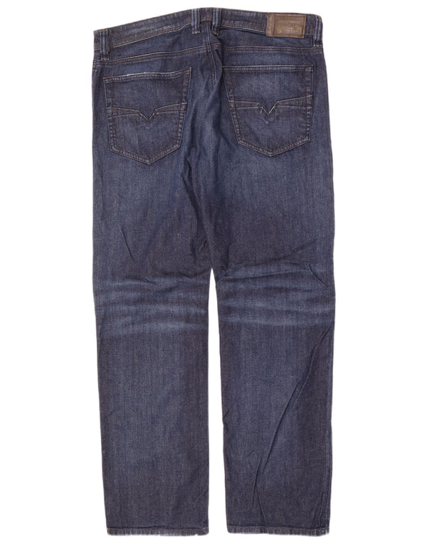 Diesel Vaqueros Rectos Hombre W36 L32 Algodón Azul