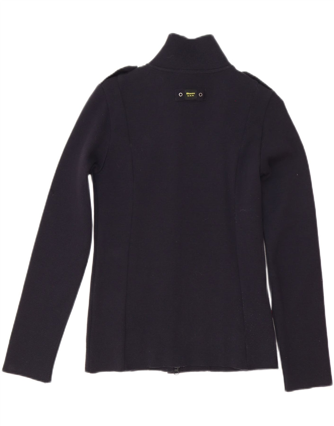 Blauer - Cárdigan para mujer, talla 10, tamaño pequeño, lana azul marino