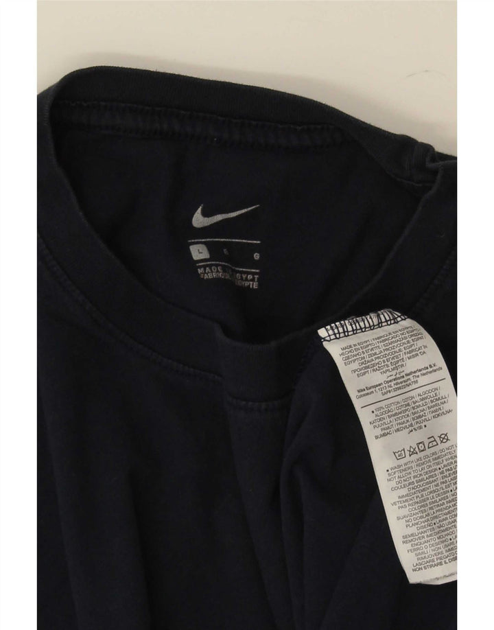Camiseta Nike Hombre Top Grande Azul Marino Algodón