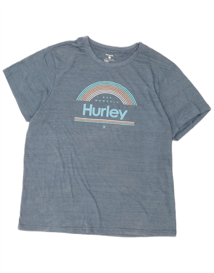 Hurley Camiseta Gráfica Hombre Top XL Poliéster Azul