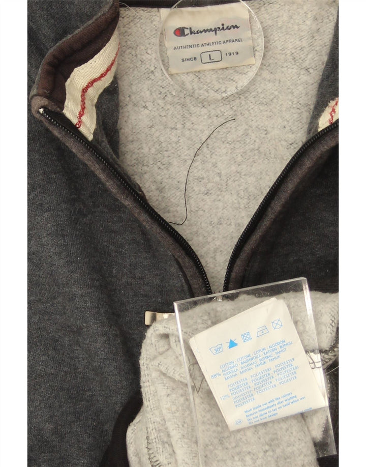 CHAMPION Mens Tracksuit Top Jacket Large Grey Cotton Vintage Champion and Second-Hand Champion from Messina Hembry 