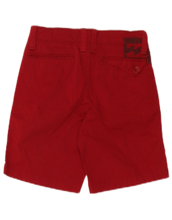 Billabong Pantalones cortos chinos gráficos para niños 9-10 años W26 Algodón rojo