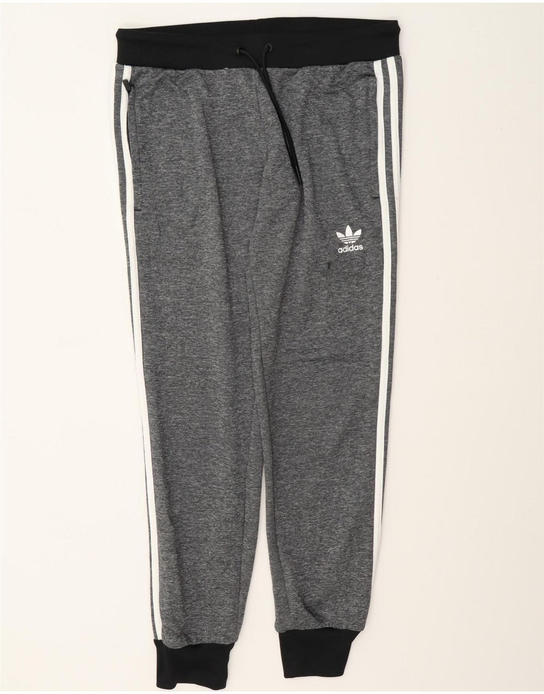 Adidas Pantalones de chándal para mujer Joggers UK 12 Poliéster gris medio