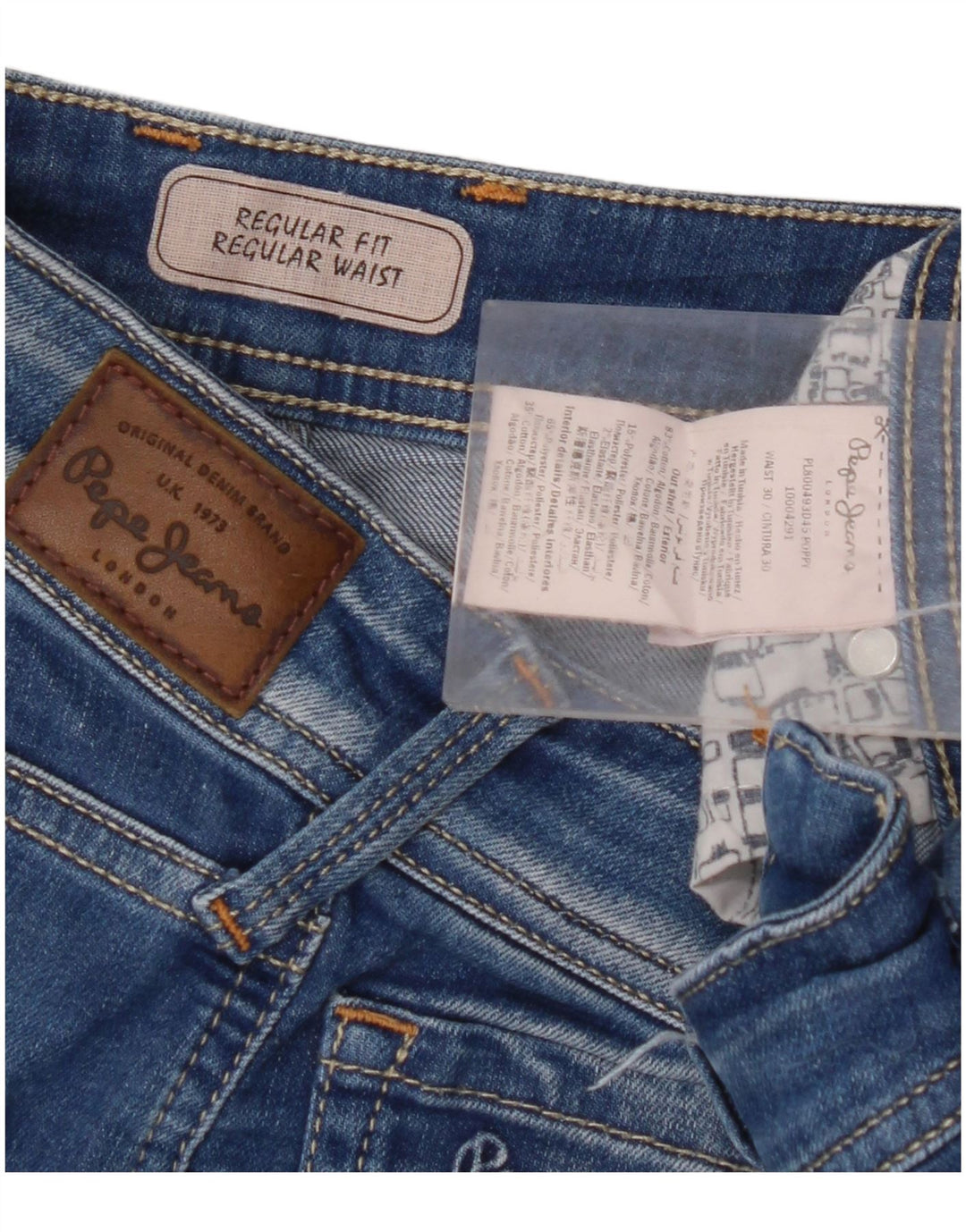 PEPE JEANS Shorts Denim Regular Fit Mujer W30 Algodón Azul Medio
