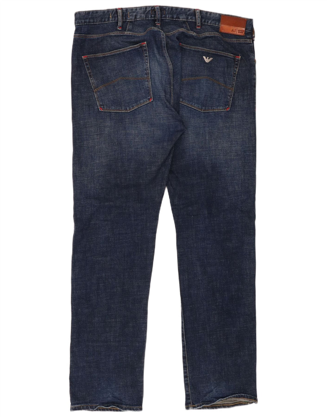 Armani Jeans Rectos Regulares Para Hombre W40 L34 Algodón Azul Marino