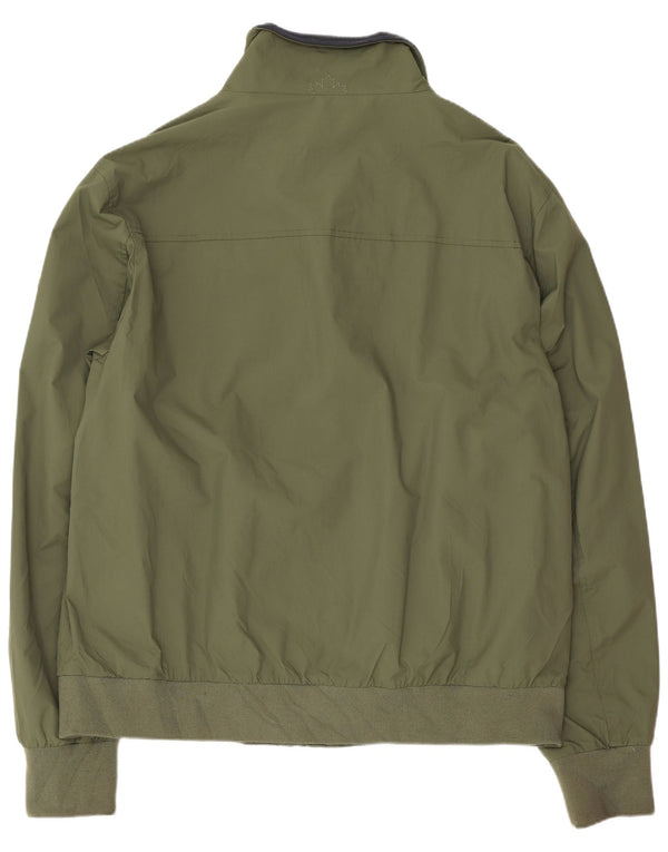 Lumberjack Mens Bomber Jacket EU 56 3XL Green Nylon
