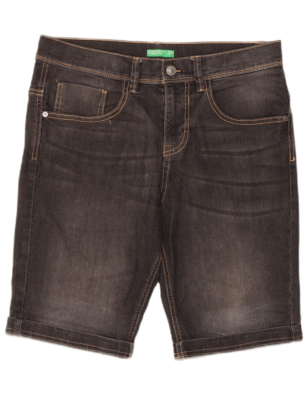 Benetton Shorts Vaqueros Hombre W32 Medium Black