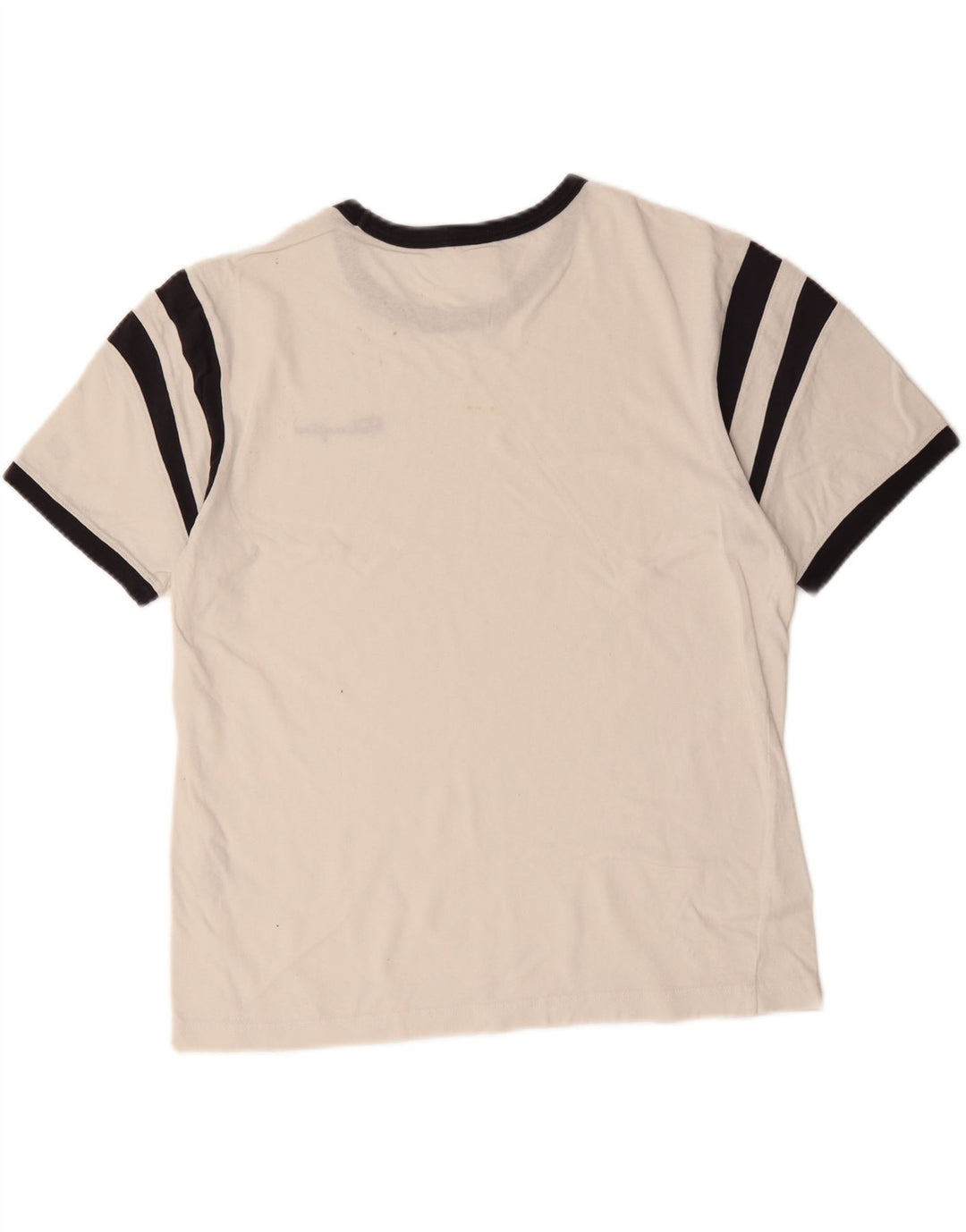 CHAMPION Camiseta para hombre Top Medium White Colorblock Cotton