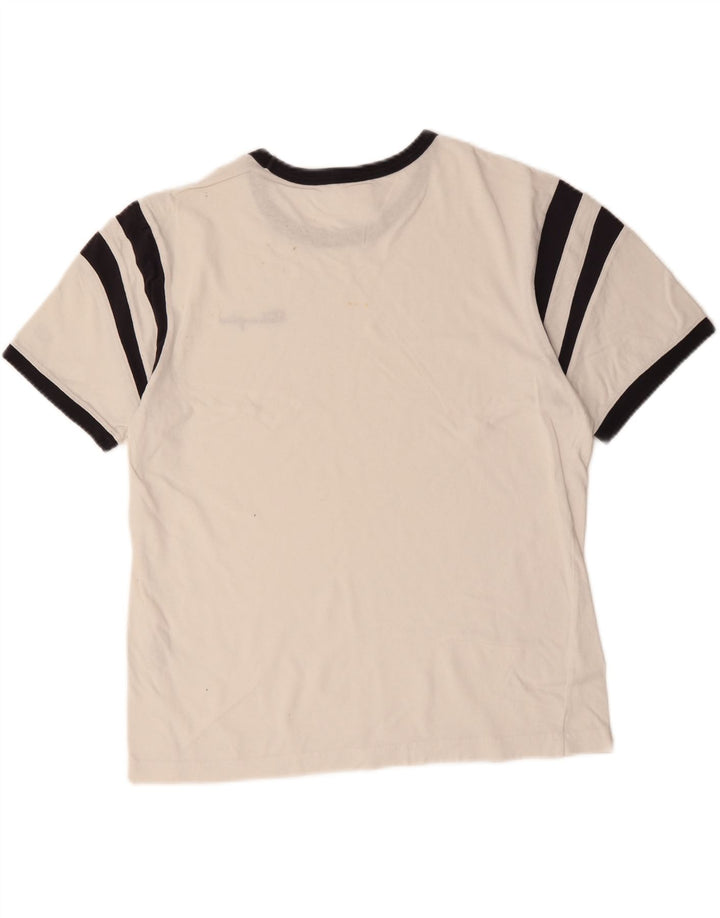 CHAMPION Camiseta para hombre Top Medium White Colorblock Cotton