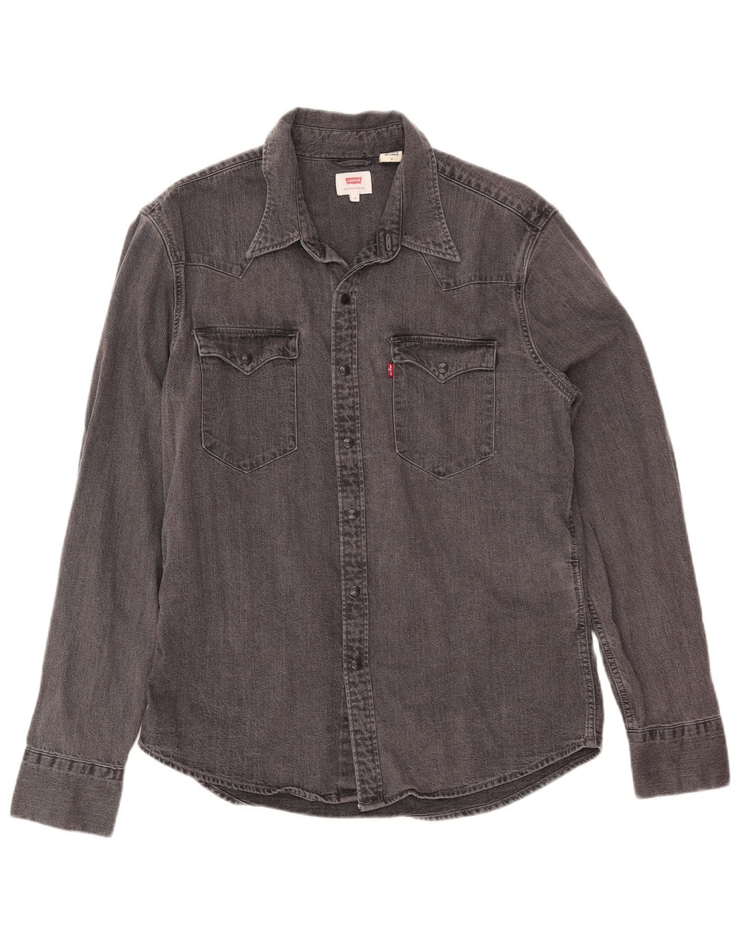 Levi's Hombre Camisa Vaquera De Algodón Gris Medio
