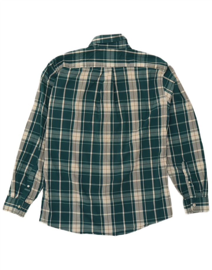 EDDIE BAUER Camisa de corte clásico para hombre de algodón a cuadros verde medio