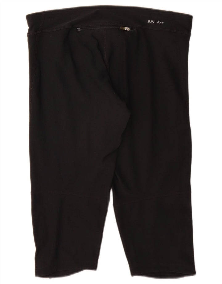 Nike - Leggings capri Dri Fit para mujer, talla 10, color negro