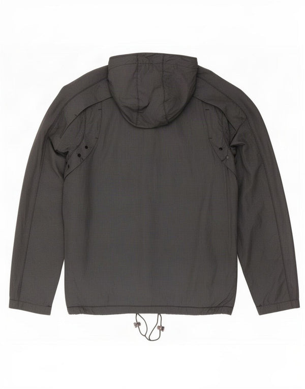 Oakley Chaqueta impermeable con capucha para hombre UK 36 Small Grey Nylon
