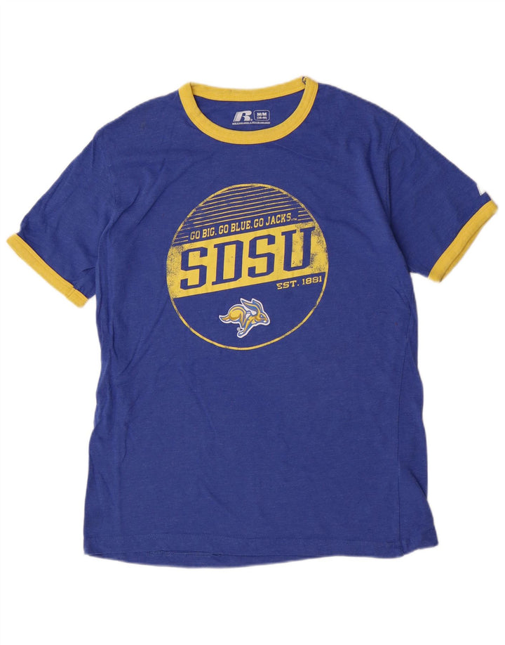 Russell Athletic Camiseta gráfica para hombre Top Algodón azul medio