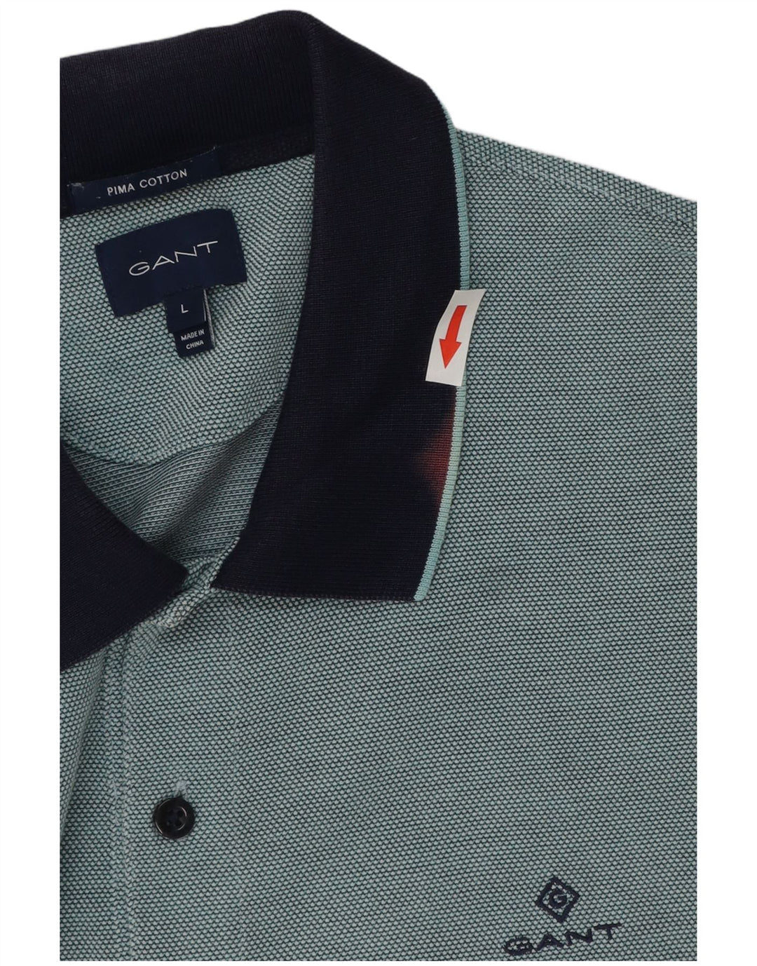 Gant Polo De Rugby Para Hombre Grande Azul Algodón