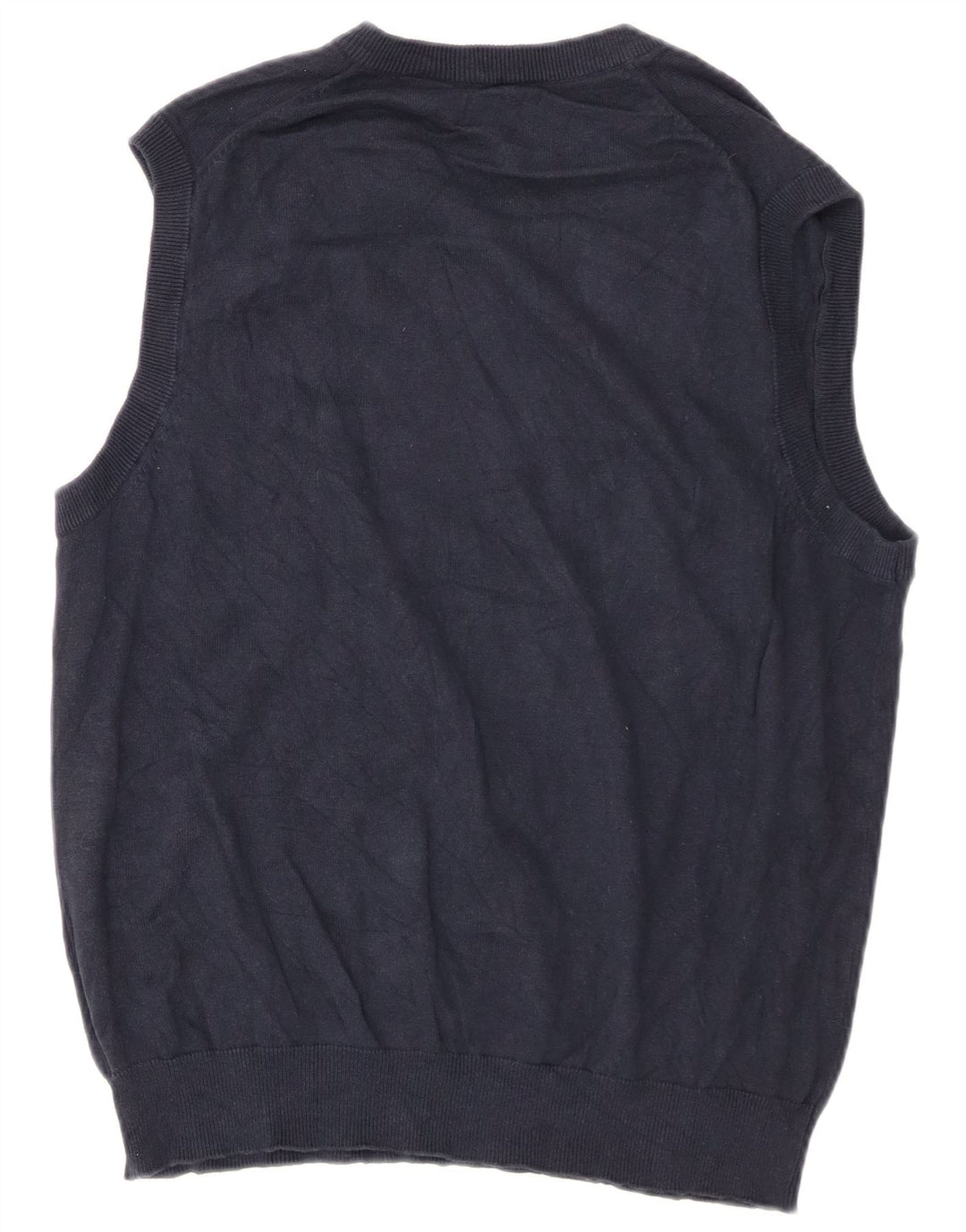 Chaps Chaleco para hombre Camiseta sin mangas Grande Azul marino Algodón