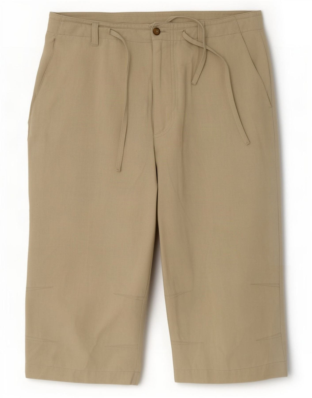 Rohan Pantalones cortos casuales para hombre mediano W32 lino caqui