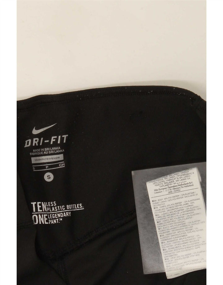 Nike Leggings Capri Dri Fit para Mujer UK 8 Small Poliéster Negro