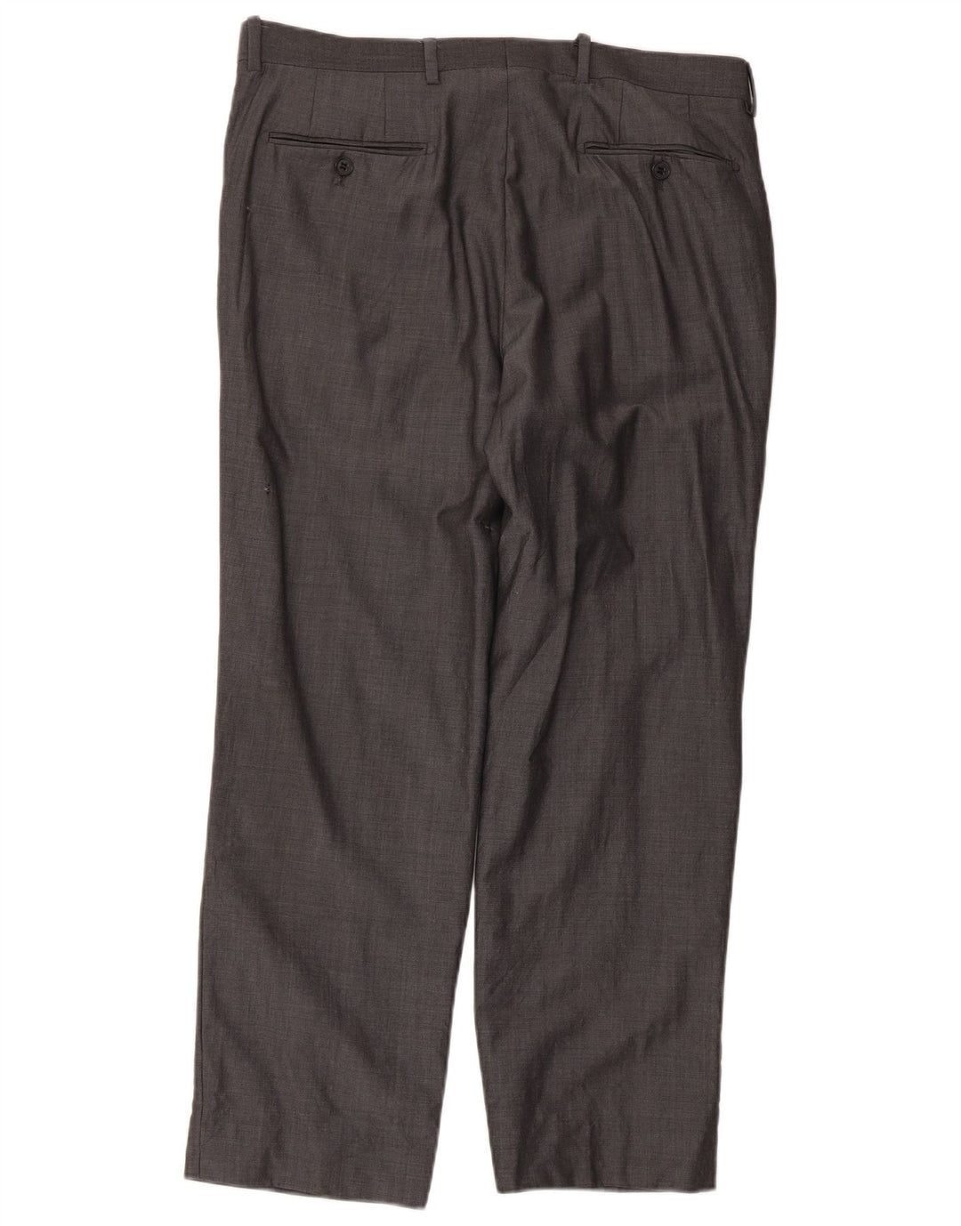Marks & Spencer Pantalones de traje rectos Autograph para hombre W34 L29 Lana gris