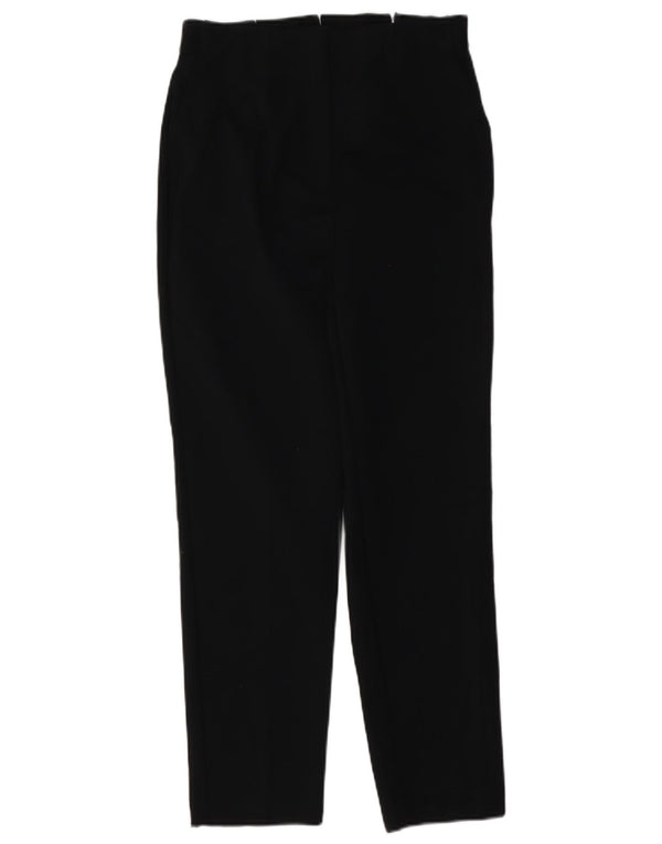 Marks & Spencer Pantalones casuales cónicos para mujer UK 10 Small W28 L28 Negro