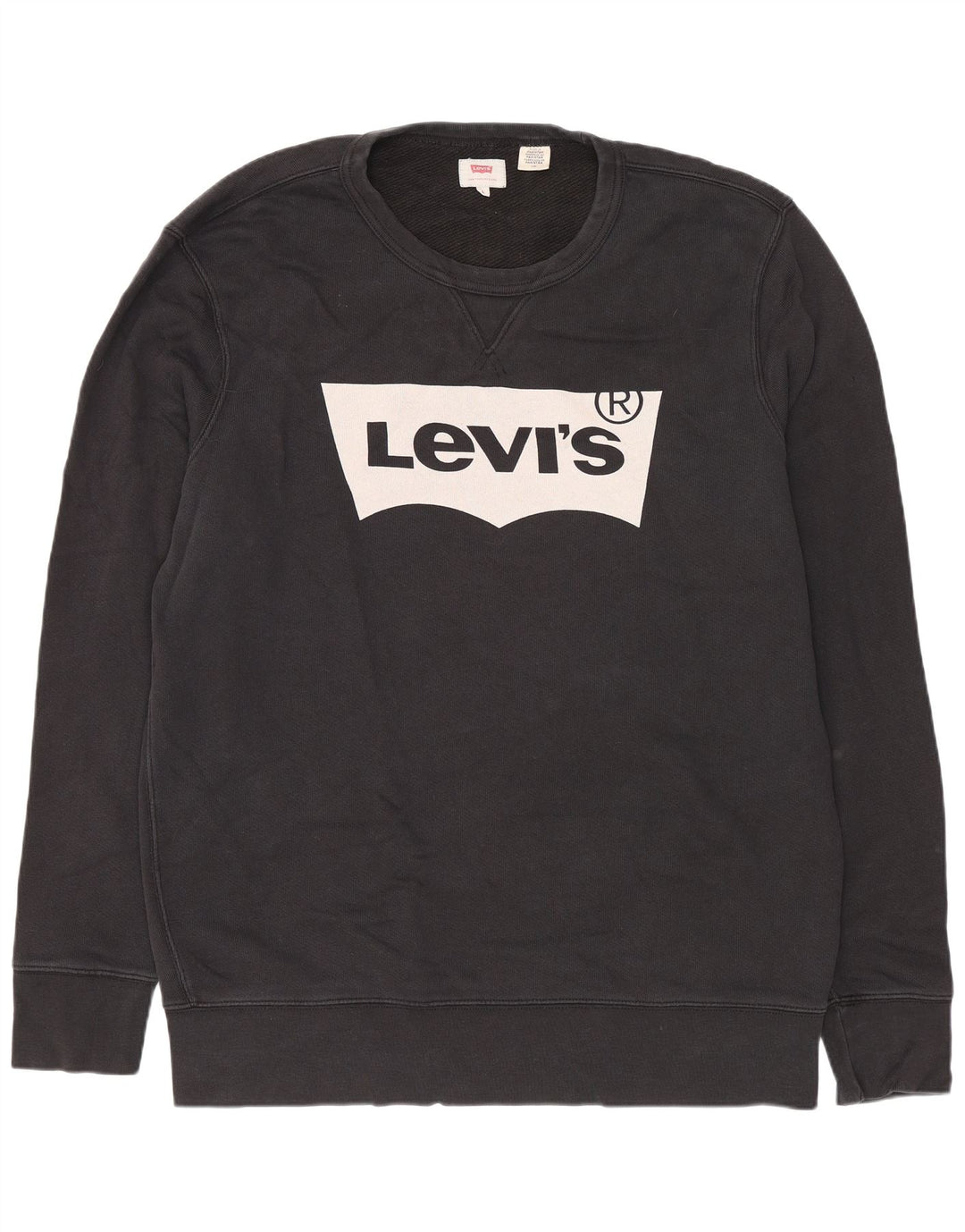Levi's Hombre Graphic Regular Fit Sudadera Jumper Grande Algodón Negro
