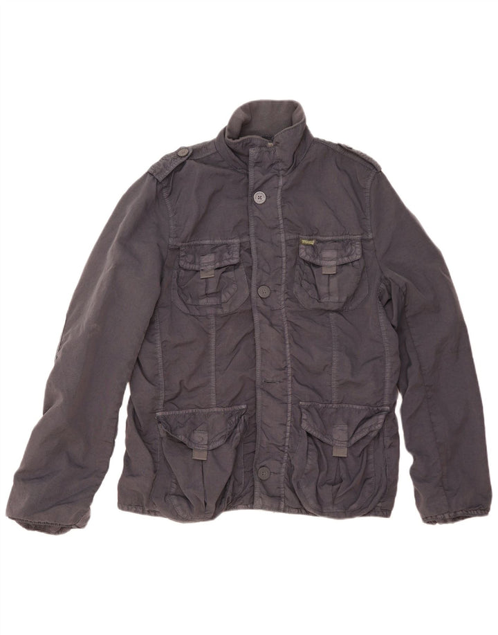 TOMMY HILFIGER Chaqueta militar para hombre UK 38 Medium Azul marino Nylon