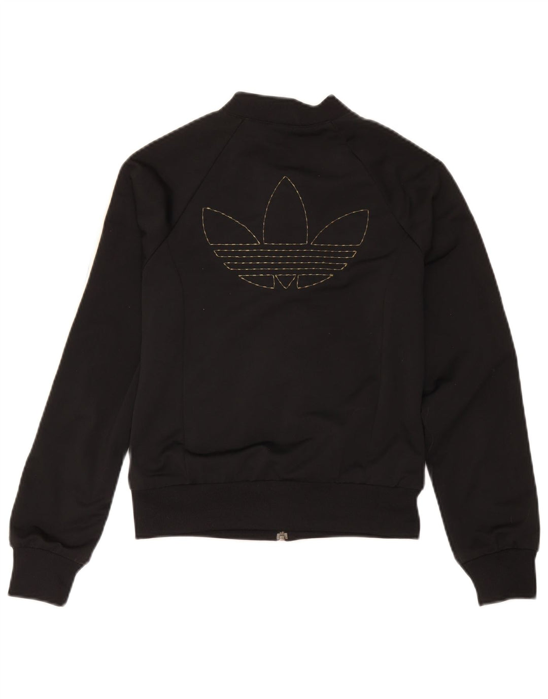Adidas Mujer Crop Graphic Chándal Top Chaqueta EU 38 Mediano Negro