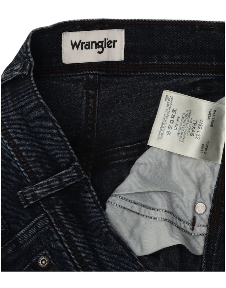 Wrangler Vaqueros rectos Texas para hombre W32 L30 Algodón azul marino