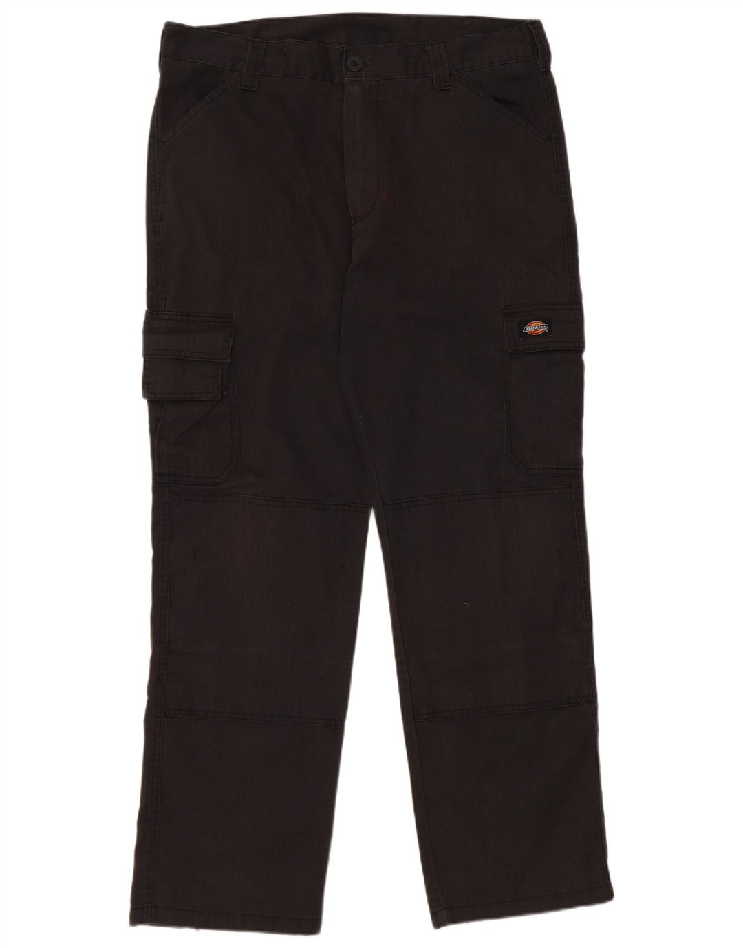 Dickies Pantalones cargo rectos para hombre W36 L30 Poliéster negro