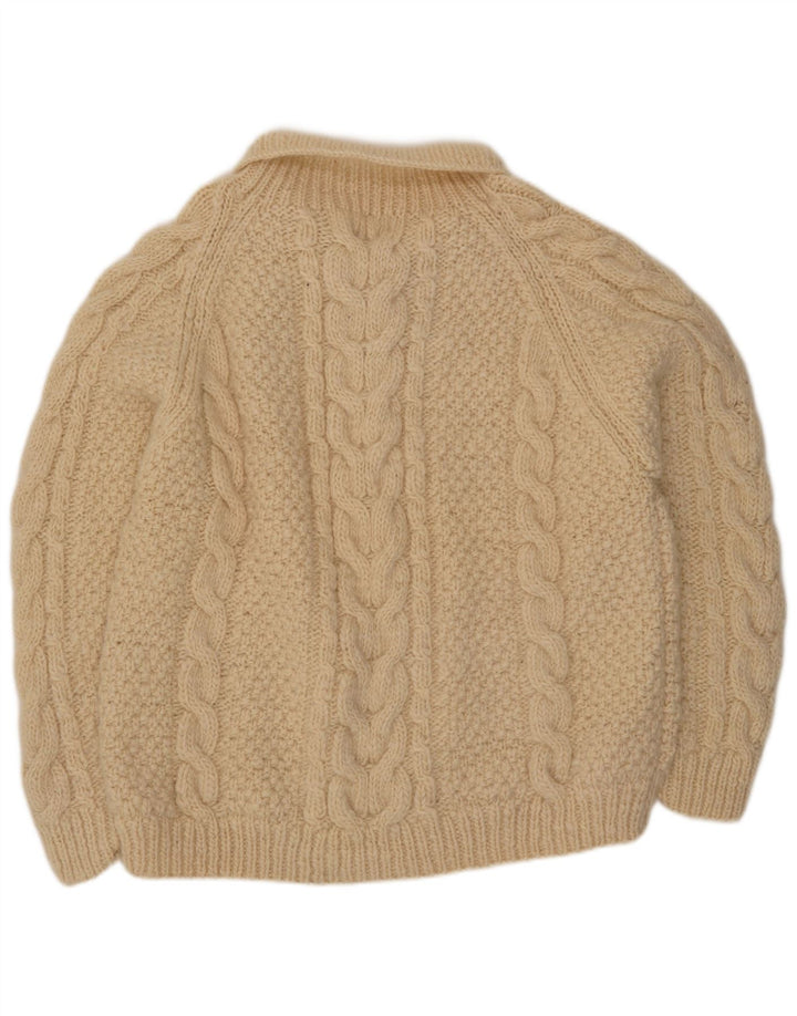 THC Hombre Polo Neck Jumper Sweater XL Off White Lana
