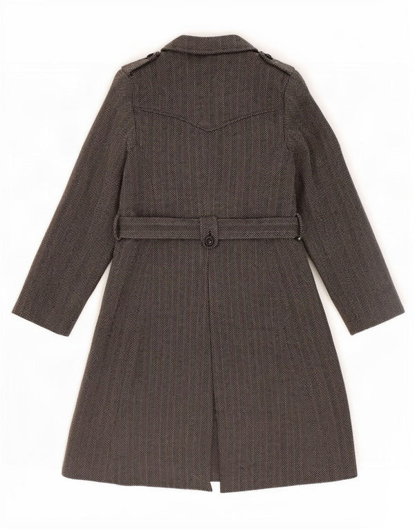 Marks & Spencer Abrigo autógrafo para mujer UK 8 Small Lana en espiga gris