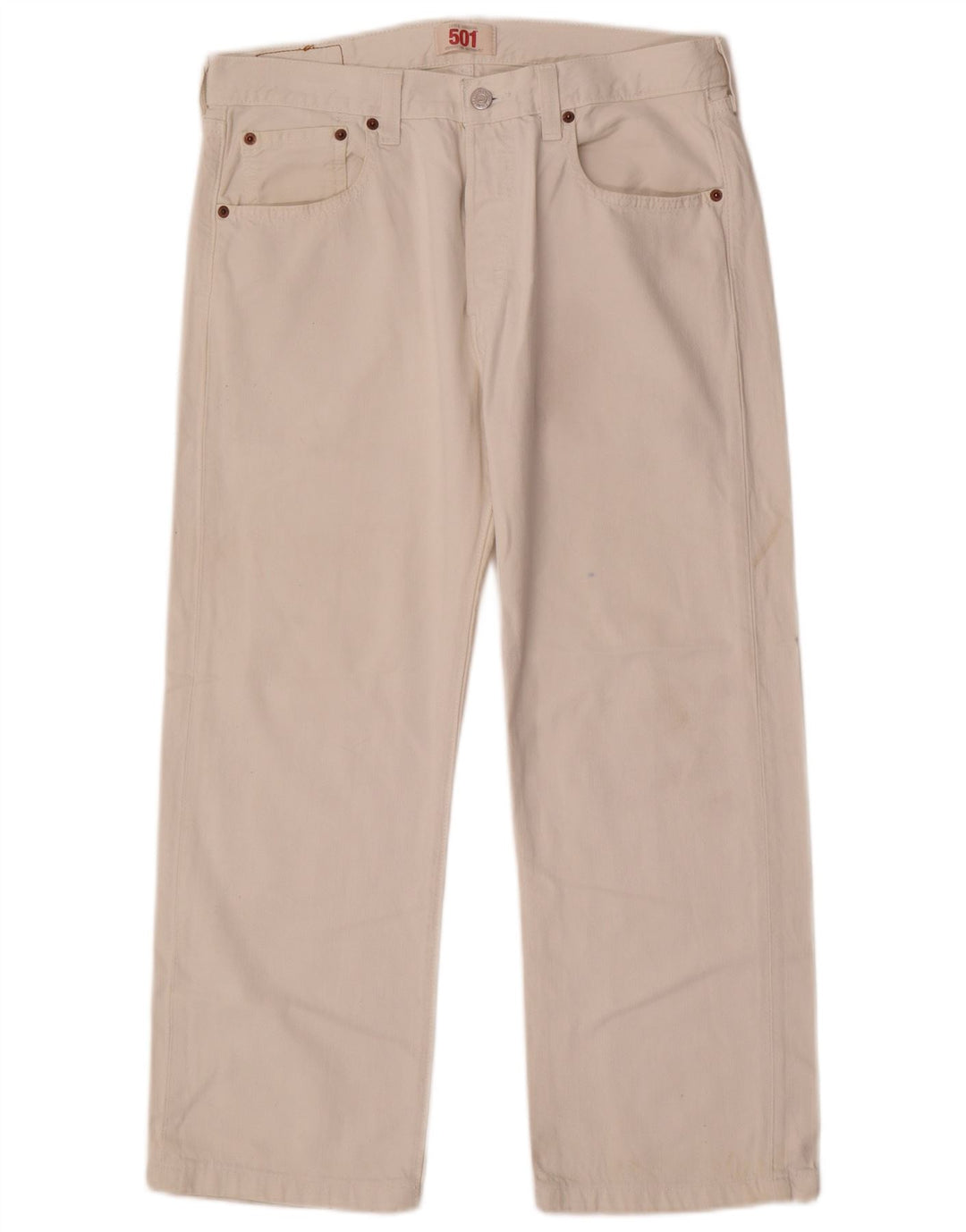Levi's Jeans rectos 501 para hombre W32 L26 Algodón blanco