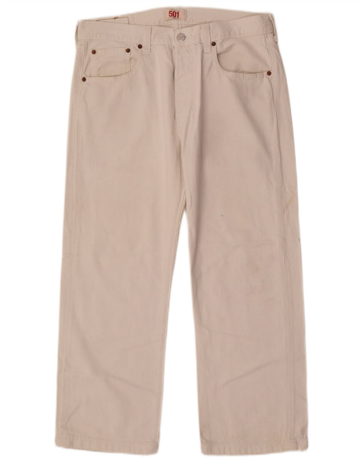 Levi's Jeans rectos 501 para hombre W32 L26 Algodón blanco