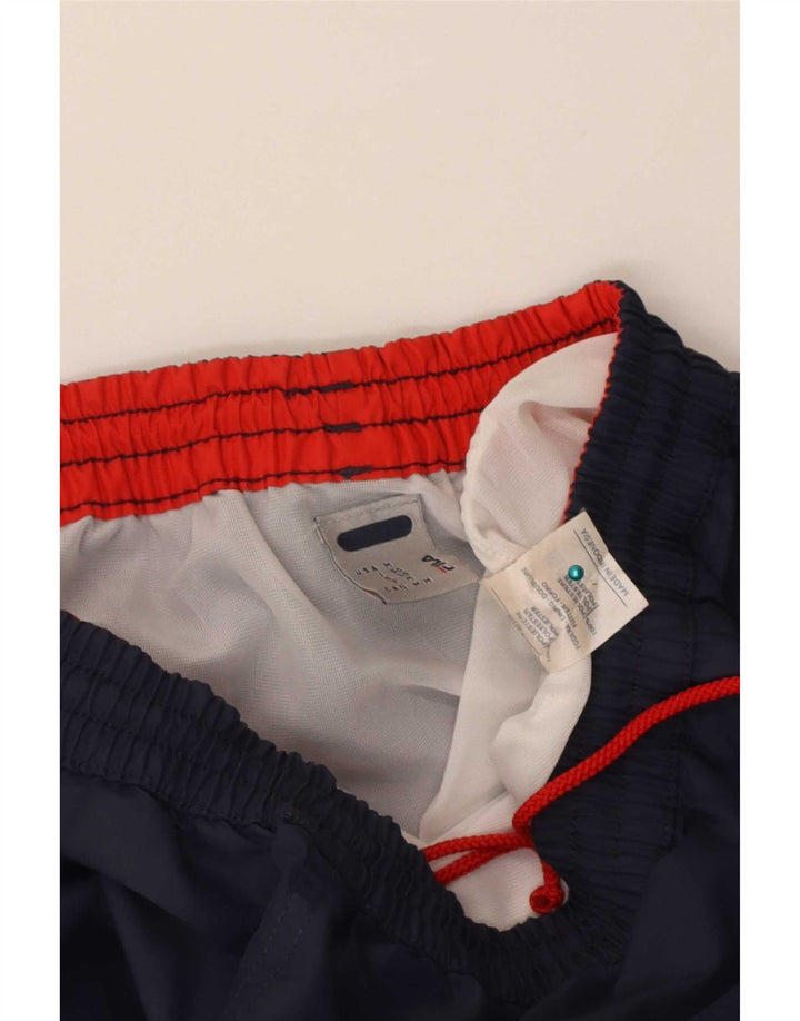 Fila Shorts deportivos gráficos para hombre Poliéster azul marino mediano