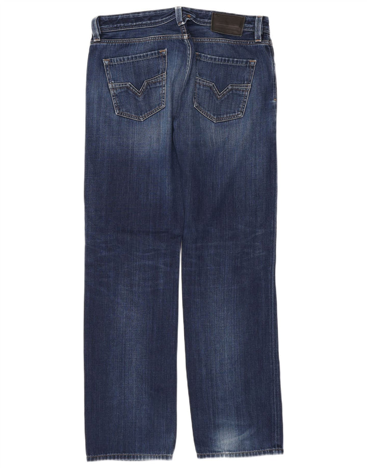 DIESEL Vaqueros Larkee Regular Straight para Hombre W33 L32 Algodón Azul Marino